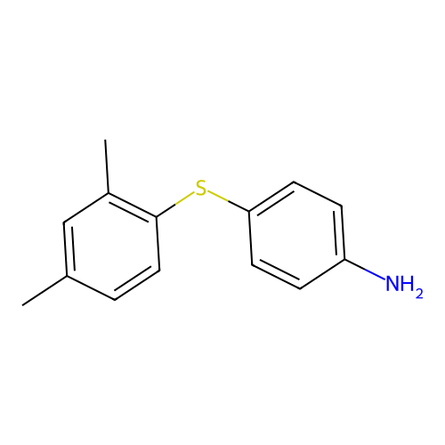 4-(2,4-Dimethylphenyl)sulfanylaniline structure