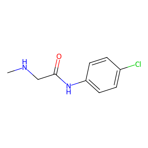 N-(4-chlorophenyl)-2-(methylamino)acetamide structure