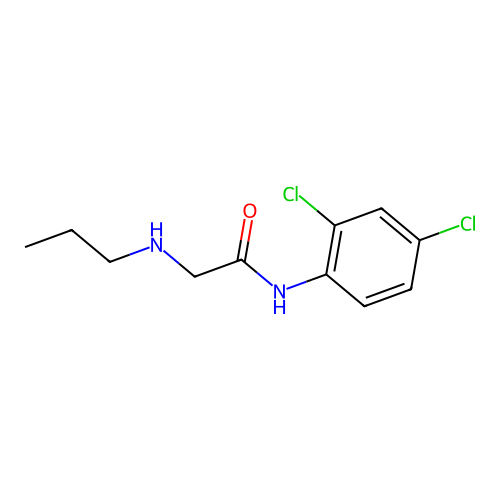 N-(2,4-Dichlorophenyl)-2-(propylamino)acetamide structure