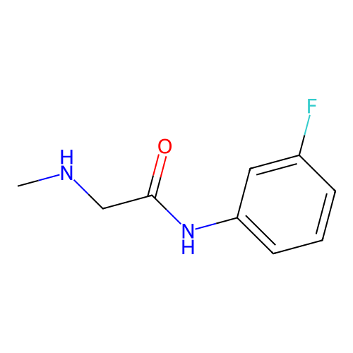 N-(3-fluorophenyl)-2-(methylamino)acetamide structure