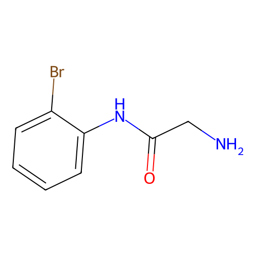 2-amino-N-(2-bromophenyl)acetamide structure