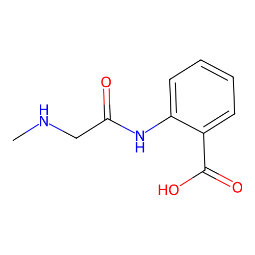 2-[2-(Methylamino)acetamido]benzoic acid structure