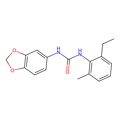 1-(1,3-Benzodioxol-5-yl)-3-(2-ethyl-6-methylphenyl)urea structure