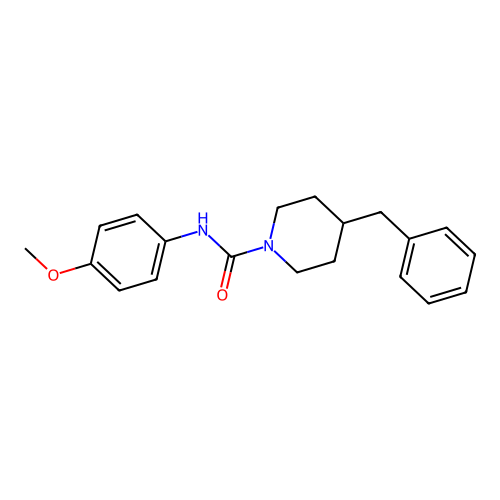 4-benzyl-N-(4-methoxyphenyl)piperidine-1-carboxamide structure