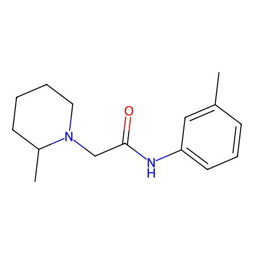 N-(3-methylphenyl)-2-(2-methylpiperidin-1-yl)acetamide structure