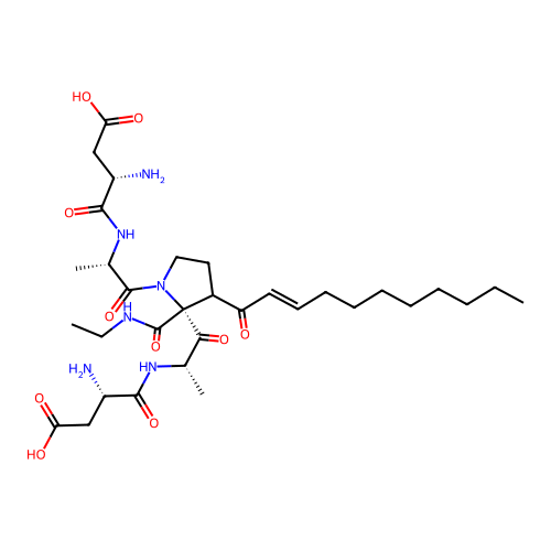 Undecenoyl-aspartyl-dialanyl-proline ethylamide structure