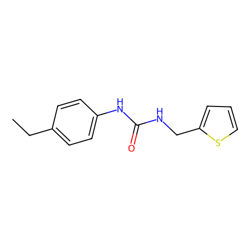 1-(4-Ethylphenyl)-3-(thiophen-2-ylmethyl)urea structure