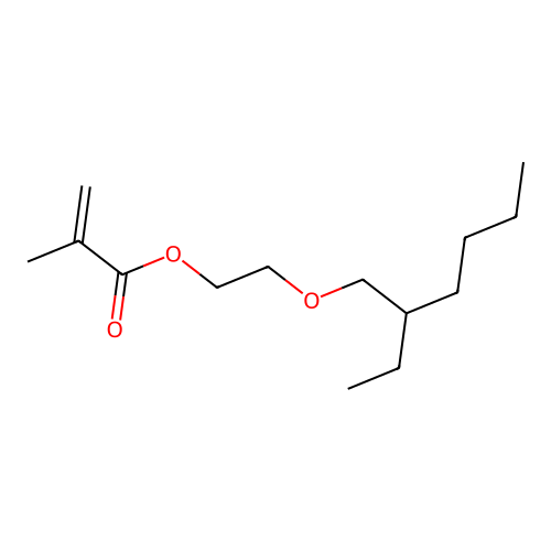 2-(2-Ethylhexoxy)ethyl 2-methylprop-2-enoate structure