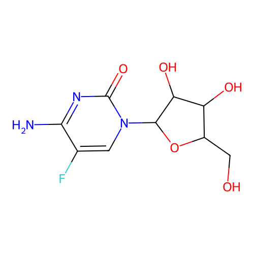 5-Fluorocytosine arabinoside structure