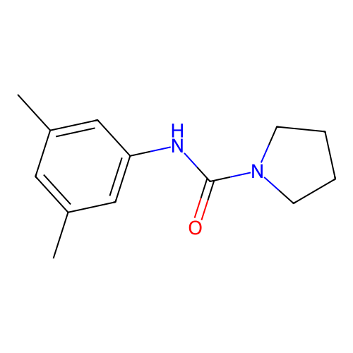 N-(3,5-dimethylphenyl)pyrrolidine-1-carboxamide structure