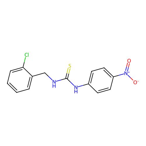 1-[(2-Chlorophenyl)methyl]-3-(4-nitrophenyl)thiourea structure