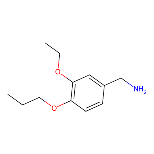 (3-Ethoxy-4-propoxyphenyl)methanamine structure