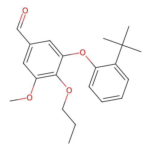 3-(2-Tert-butylphenoxy)-5-methoxy-4-propoxybenzaldehyde structure