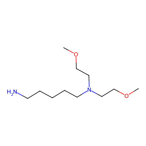(5-Aminopentyl)bis(2-methoxyethyl)amine structure