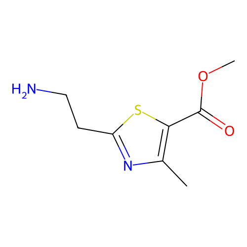 Methyl 2-(2-aminoethyl)-4-methyl-1,3-thiazole-5-carboxylate structure
