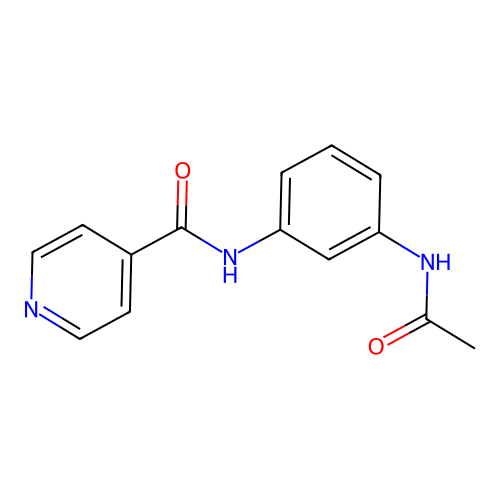 N-(3-acetamidophenyl)pyridine-4-carboxamide structure