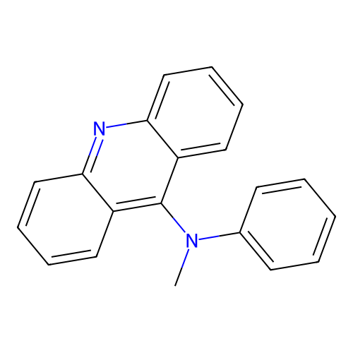 N-methyl-N-phenylacridin-9-amine structure
