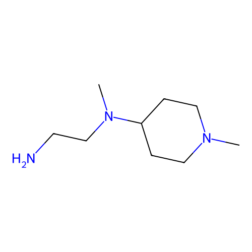 N1-methyl-N1-(1-methylpiperidin-4-yl)ethane-1,2-diamine structure
