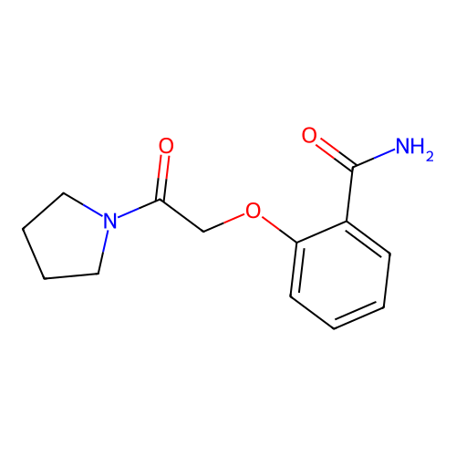 Benzamide, 2-[2-oxo-2-(1-pyrrolidinyl)ethoxy]- structure
