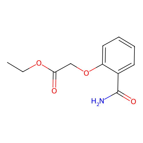 Ethyl 2-(2-carbamoylphenoxy)acetate structure