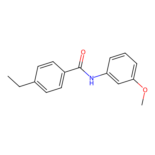 4-ethyl-N-(3-methoxyphenyl)benzamide structure