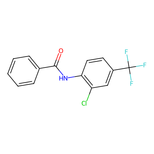 N-(2-chloro-4-(trifluoromethyl)phenyl)benzamide structure