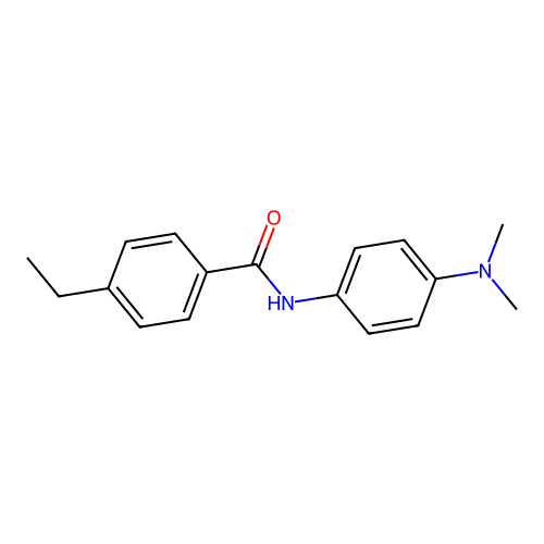 N-[4-(dimethylamino)phenyl]-4-ethylbenzamide structure