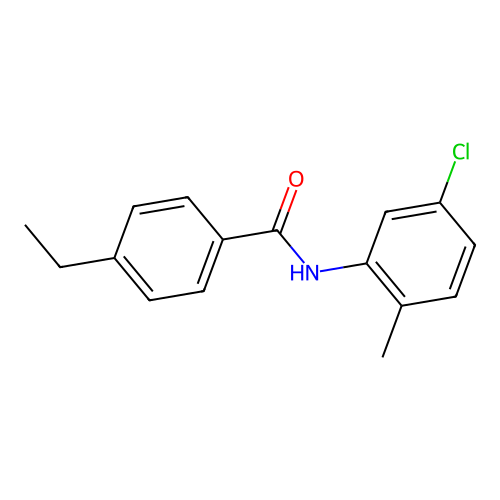 N-(5-chloro-2-methylphenyl)-4-ethylbenzamide structure