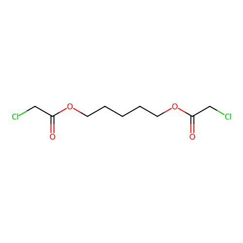 Pentane-1,5-diyl bis(chloroacetate) structure