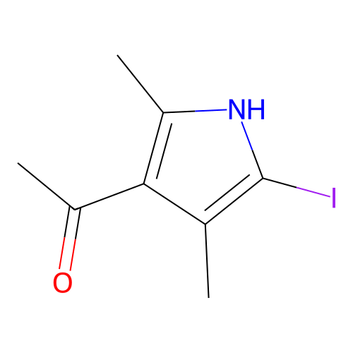 1-(5-Iodo-2,4-dimethyl-1H-pyrrol-3-yl)ethanone structure