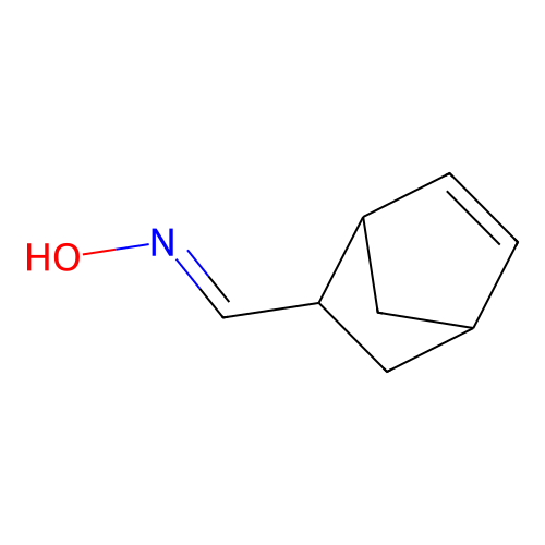 Bicyclo[2.2.1]hept-5-ene-2-carboxaldehyde, oxime structure