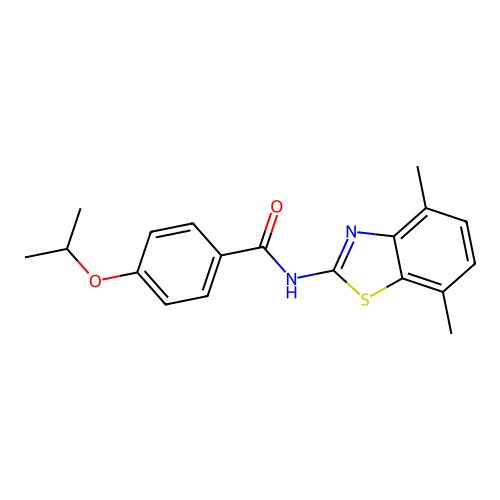 N-(4,7-dimethylbenzo[d]thiazol-2-yl)-4-isopropoxybenzamide structure