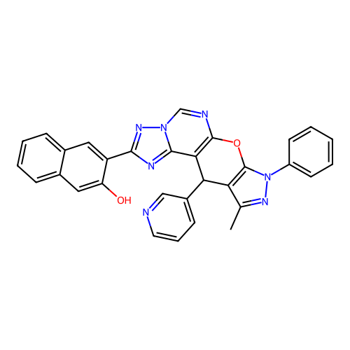 C31H21N7O2 structure