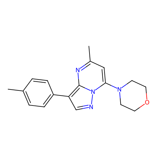 4-(5-Methyl-3-(p-tolyl)pyrazolo[1,5-a]pyrimidin-7-yl)morpholine structure
