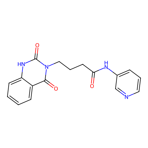 4-(2-hydroxy-4-oxoquinazolin-3(4H)-yl)-N-(pyridin-3-yl)butanamide structure