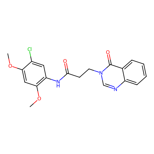 N-(5-chloro-2,4-dimethoxyphenyl)-3-(4-oxoquinazolin-3(4H)-yl)propanamide structure