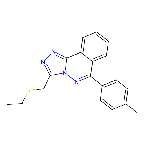 3-[(Ethylsulfanyl)methyl]-6-(4-methylphenyl)[1,2,4]triazolo[3,4-a]phthalazine structure