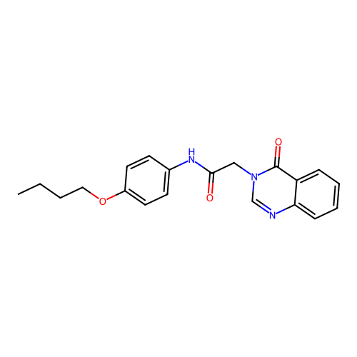 N-(4-butoxyphenyl)-2-(4-oxoquinazolin-3(4H)-yl)acetamide structure