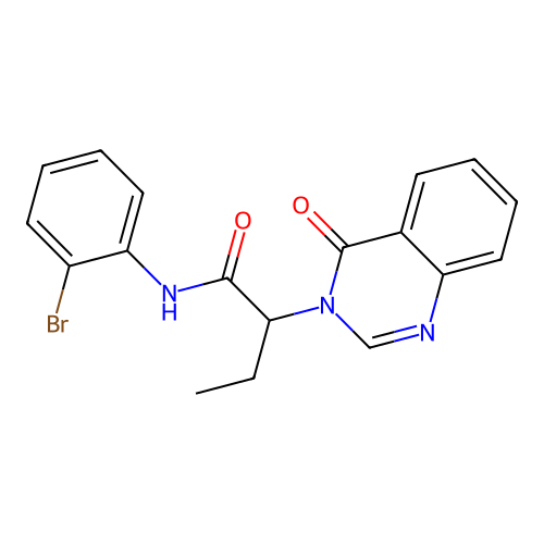 N-(2-bromophenyl)-2-(4-oxoquinazolin-3(4H)-yl)butanamide structure