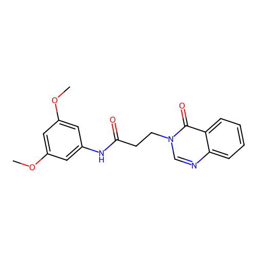 N-(3,5-dimethoxyphenyl)-3-(4-oxoquinazolin-3(4H)-yl)propanamide structure