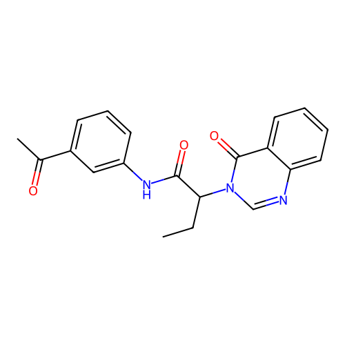 N-(3-acetylphenyl)-2-(4-oxoquinazolin-3(4H)-yl)butanamide structure