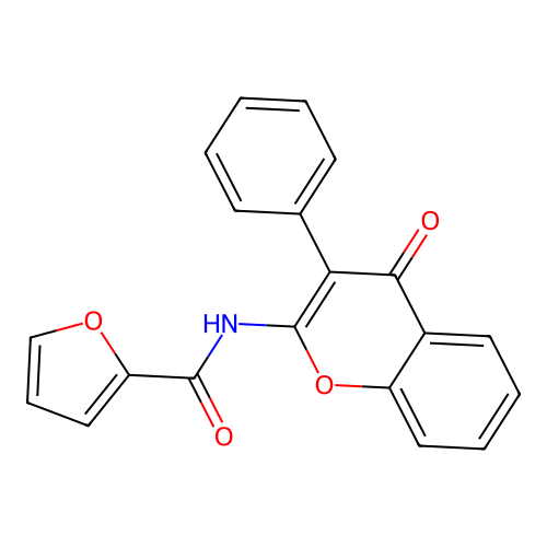 N-(4-oxo-3-phenyl-4H-chromen-2-yl)furan-2-carboxamide structure