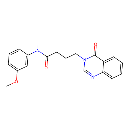 N-(3-methoxyphenyl)-4-(4-oxoquinazolin-3(4H)-yl)butanamide structure