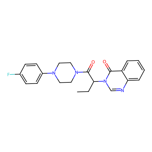 3-(1-{[4-(4-fluorophenyl)piperazino]carbonyl}propyl)-4(3H)-quinazolinone structure
