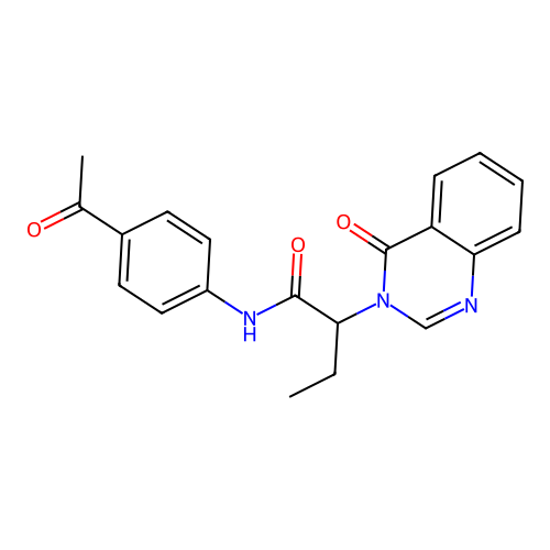 N-(4-acetylphenyl)-2-(4-oxoquinazolin-3(4H)-yl)butanamide structure
