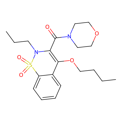 (4-butoxy-1,1-dioxo-2-propyl-1 structure