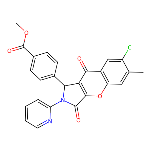 C25H17ClN2O5 structure