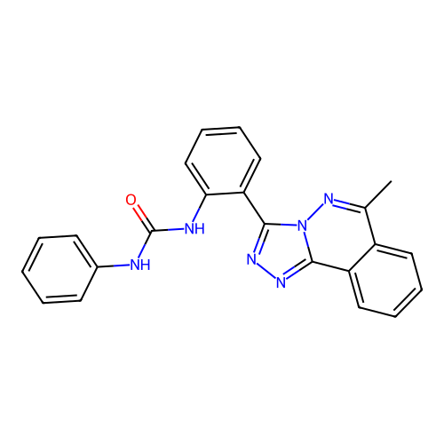 1-[2-(6-Methyl[1,2,4]triazolo[3,4-a]phthalazin-3-yl)phenyl]-3-phenylurea structure