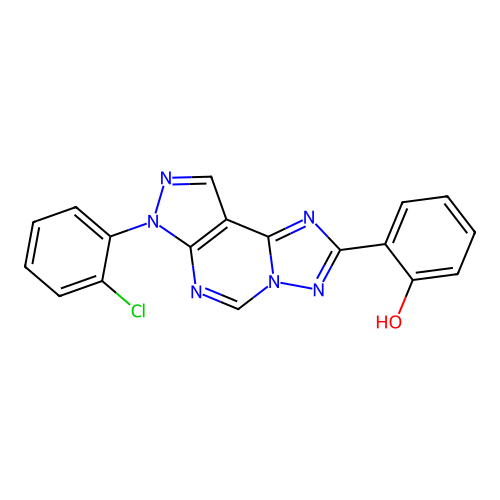 C18H11ClN6O structure