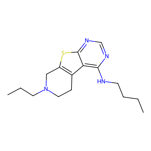 N-butyl-7-propyl-5,6,7,8-tetrahydropyrido[4',3':4,5]thieno[2,3-d]pyrimidin-4-amine structure